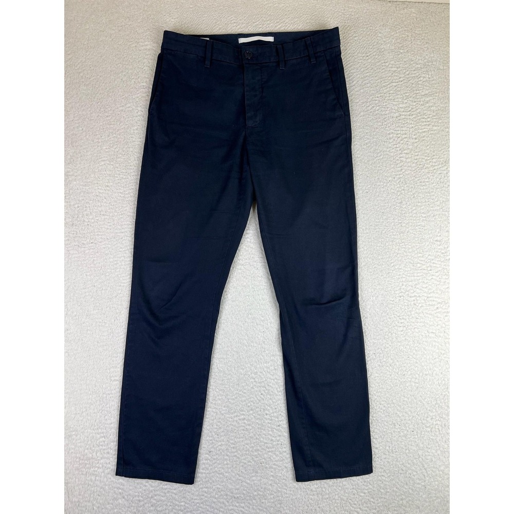 Norse Projects Pants Mens 30x30 Blue Aros Slim Fit Twill Chino Casual